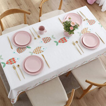 Outdoor Tablecloth, Waterproof PVC Table Cover, Rectangular, Wipeable, Garden and Picnic Protection, Kitchen Use