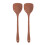 2pcs Wooden Spatula Household Hanging Long Handle 1