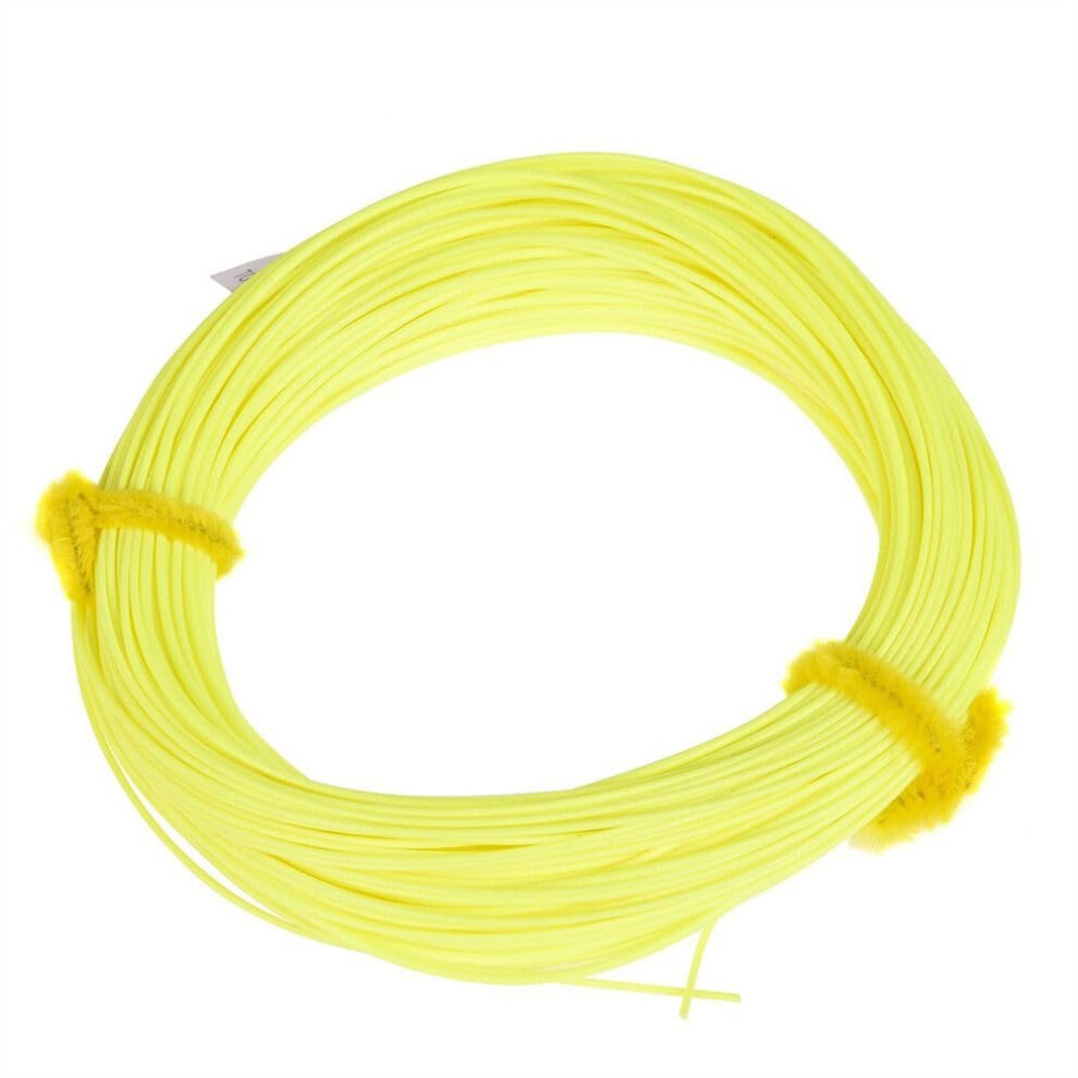 WF3FWF8F Floating Fly Fishing Line, 30m Yellow, WF6F Model, Durable Casting, Suitable for Freshwater Angling-image-OPC-PJQTPCJ-NEW