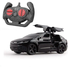 High Quality Aoopoo 4-Channel Tesla Dynamic Elegant Remote Control Car RC Vehicle Gift for Children Black