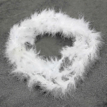 2m White Feather Boa Strip Fluffy Craft Costume Hen Night Dressup Wedding Fancy Party