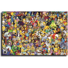 The Simpsons 500-Piece Wooden Jigsaw Puzzle for Adults - Fun Stress Relief Game & Home Decor