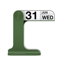 Desktop Flip Calendar Modern Minimalist Living Room Decor Daily Calendar Green
