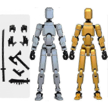 T13 Robot Action Figure 3D Printed Multi-Jointed Movable Dummy Decorations Royal 2pcs