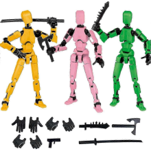 T13 Robot Action Figure 3D Printed Multi-Jointed Movable Royal B3pcs Decorations