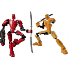 T13 Robot Action Figure 3D Printed Multi-Jointed Movable Dummy Decorations Royal BD 2pcs