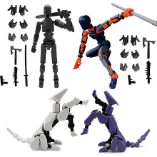 T13 Robot Action Figure, 3D Printed Multi-Jointed Movable Dummy, Royal B4 Decorations