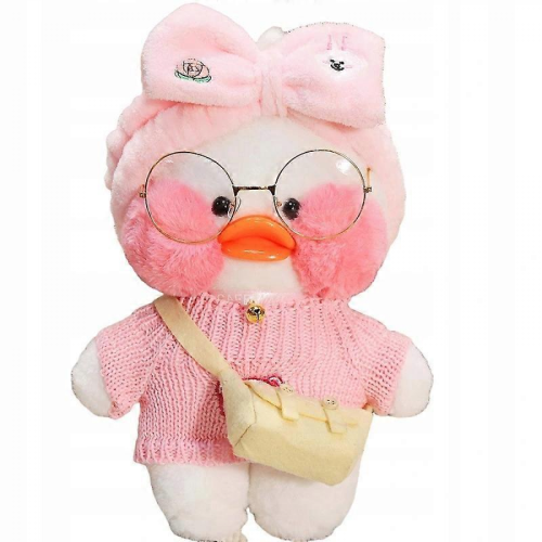 White Duck Lalafanfan Plush Toy White