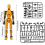 T13 Robot Action Figure 3D Printed Multi-Jointed Movable Dummy Royal B7pc Decorations 3