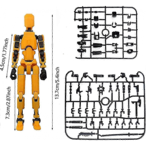 T13 Robot Action Figure 3D Printed Multi-Jointed Movable Dummy Royal B7pc Decorations 2