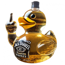 Funny Whiskey Duck Bottle, Bark off Wine Decanter Gift for Men, Dad, Husband, Home Bar Decor