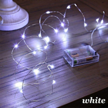 Battery Powered LED String Lights Christmas Tree Party Decor Fairy Light 5M 50 Lights White