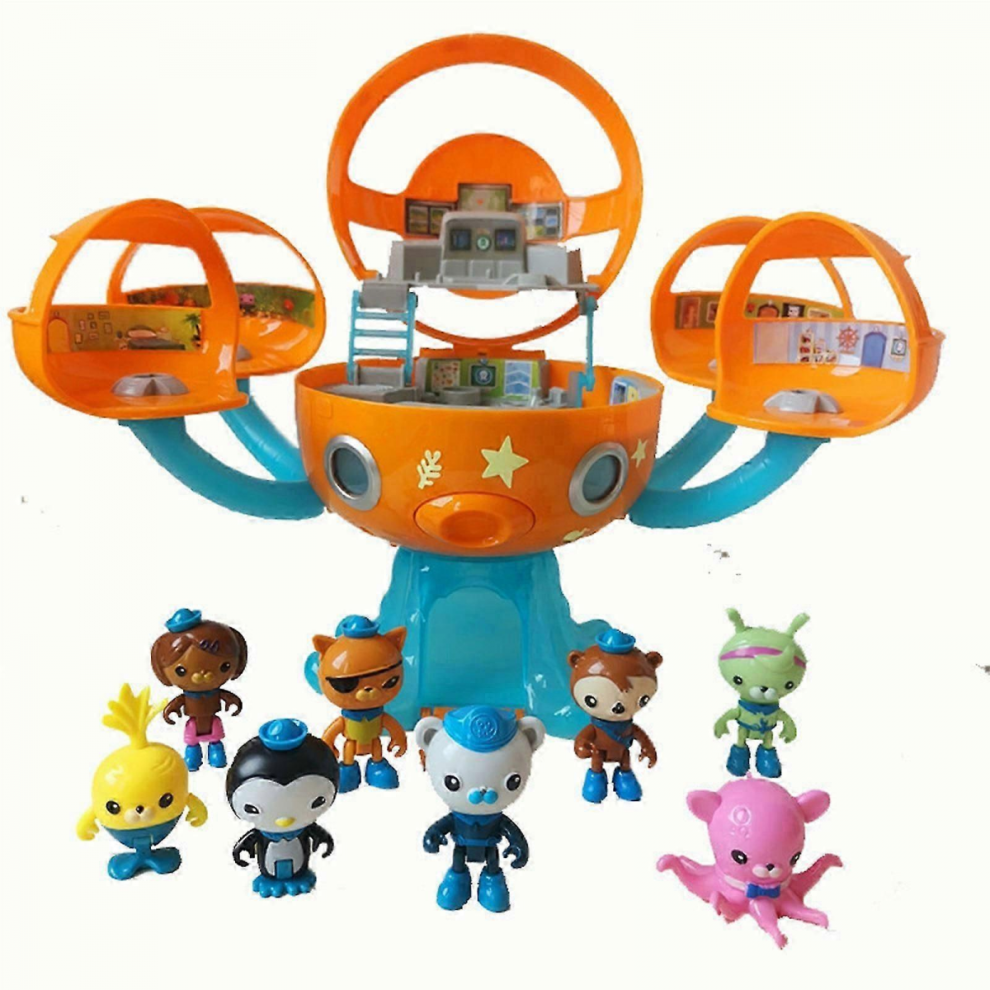 2025 Octonauts Octopod Castle Adventure Playset, 8Pcs Action Figures with Barnacles, Peso, Kwazii, Dashi, Tweak