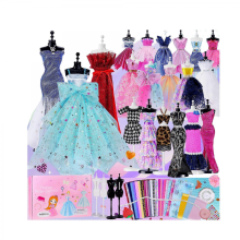 Fashion Designer Kit for Girls, Sewing Kit with 4 Mannequins, DIY Arts and Crafts Kit for Kidsstyle3051