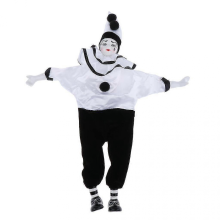 Porcelain Clown Dolls Small Circus Clown Decor Black Ornament