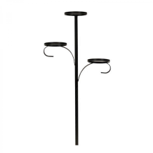 Black Candelabra Shelf - 3-Tier Christmas Tree Stand for Bedroom Decor, Modern & Durable