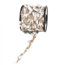 32.8 Feet Natural Twine String Leaf Rope 10m Burlap Ribbon for Gardening Wedding Party Home Decoration Silver