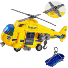 Rescue Helicopter Toy with Light and Sound, Push and Go Cars, Educational Toys