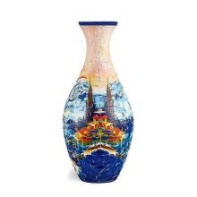 2025 3D Unique Porcelain Vase Puzzle 160Pcs DIY Jigsaw Flower Vases Gift