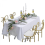 Sequin Silver Wedding Christmas Glitter Table Runner Dining Table Cloth 4