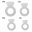 Large Diamond Ring Plastic Mold Cake Stencils Jelly Making Decor Tool-YuJia 2