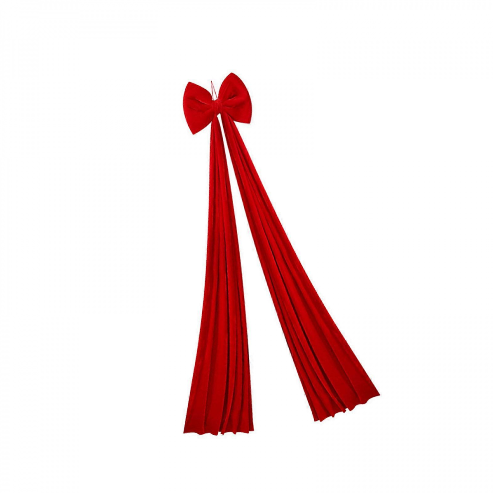 Christmas Bowknot Ornament Large Bows Hanging Pendant Tree Decorations Indoor Outdoor White Red-image-OPC-PJQTWGX-NEW