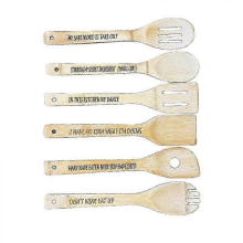 Funny Engraved Wooden Spoons, Unique Wooden Spoon Set - JCA