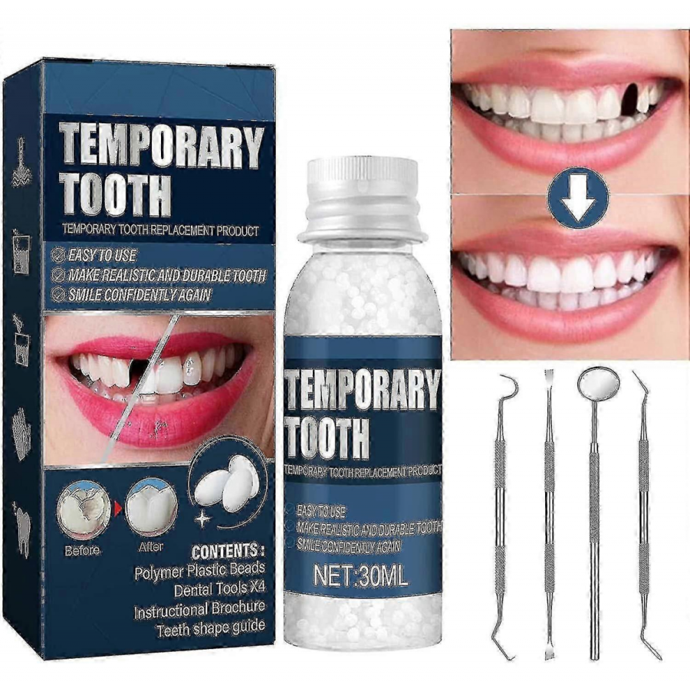 Temporary Tooth Repair Kit, Fix Missing & Broken Teeth, Restore Your Smile, Dental Filling Replacement