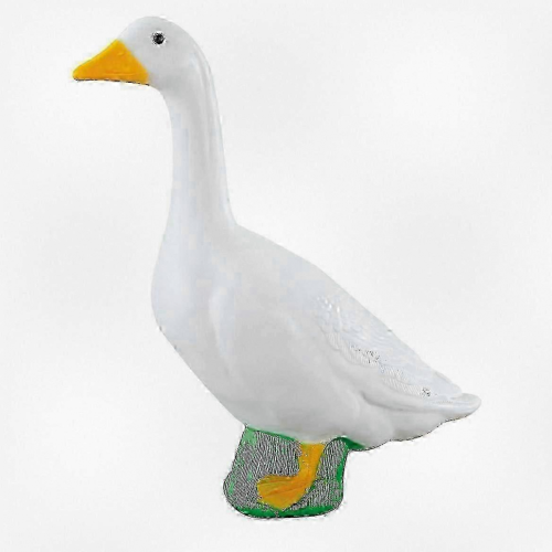 Large White Plastic Goose Garden Ornament -  Lawn Decor