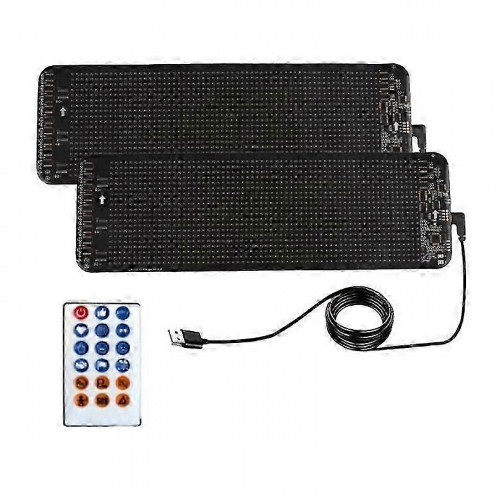 2Pcs Windshield Devil's Blinking Flashing Led Eyes Screen For Car Truck Window 9180669456347