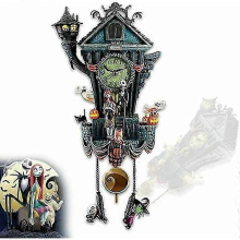 The Nightmare Before Christmas Cuckoo Wall Clock, Tim Burton's Halloween Decor