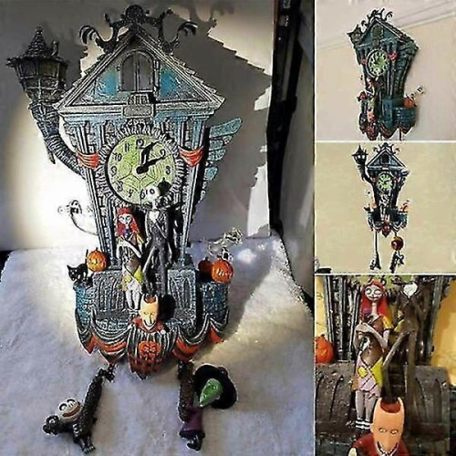 The Nightmare Before Christmas Cuckoo Wall Clock, Tim Burton's Halloween Decor 1