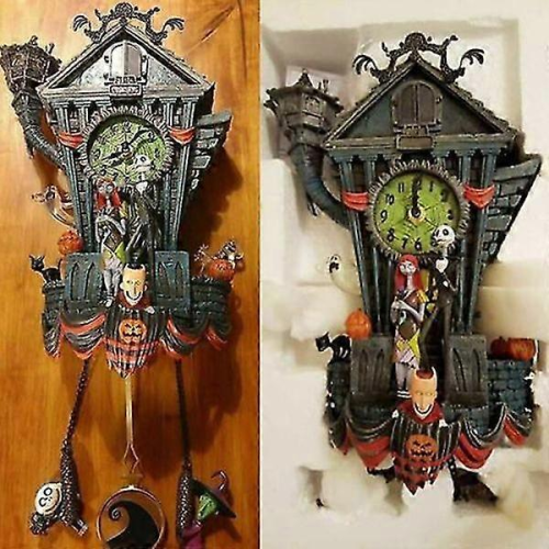 The Nightmare Before Christmas Cuckoo Wall Clock, Tim Burton's Halloween Decor 2
