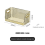 Cosmetics Desktop Organizer Display Tray Diamond Pattern Bathroom Amber Gold Large 1