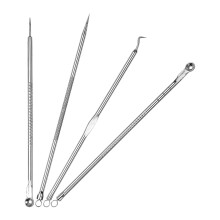 Schwarhead-Entferner Pimple Popper Werkzeugset für Pickel, Unreinheiten, Komedonen, Akne, Weißkopf, Gesicht, Kinn, Nase, Stirn, Wange, Körp