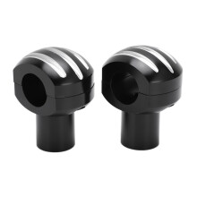 Riser de guidon CNC 25 mm, 59 x 74 mm noir rond
