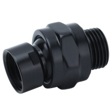 G1/2 Oberer Brauseadapter Verstellbarer Kupfer-Duschhalter Haushalt Badezimmer Zubehör Schwarz