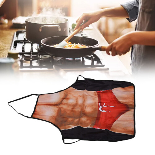 Tablier à motif musculaire - 76 g, polyester sergé