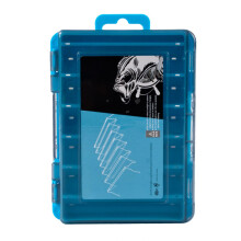 Clear Terminals Fishing Tackle Box Waterproof Storage Case for Fishing Hooks Lures Bait Organizers - Durable Plastic Design
