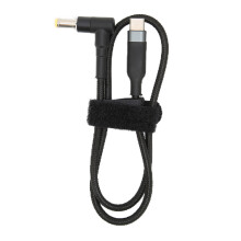 Cavo USB-C PD da 100 W per laptop nero 0,5 m 5,51,7 mm