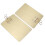Dossier porte-blocs doré, Lot multi, 22,8  15,8 cm 6
