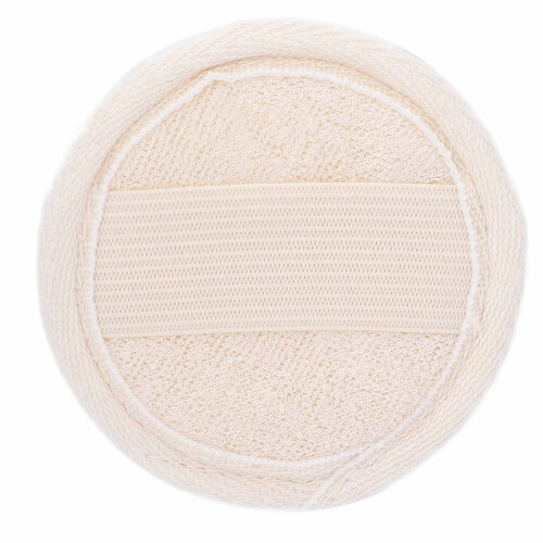 Spugna esfoliante di luffa bianca per viso e corpo
