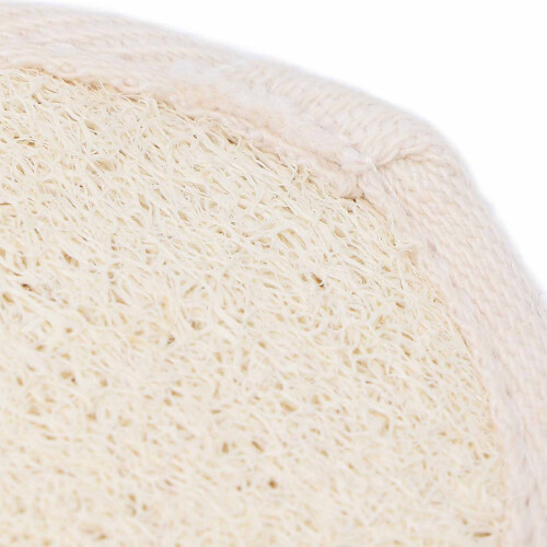 Spugna esfoliante di luffa bianca per viso e corpo 2