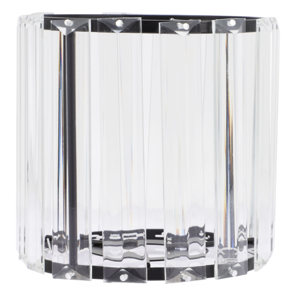 Glaslampenschirm Kronleuchter E14 Eisenkristall-image