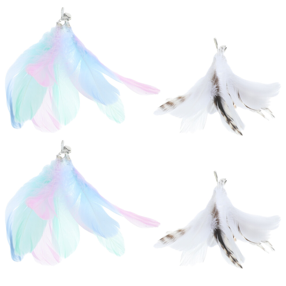 4 Katzenspielzeug Ersatzkopf-image