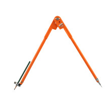 Compas De Traçage Orange Acier Pour Travail Du Bois Ajustable