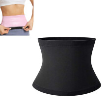 Women's Sauna Sweat Belt Waist Trimmer for Weight Loss Adjustable Belly Corset Shapewear in Rose, Size M