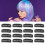 100Pcs 6 Teeth Hair Extension Clips Wig Clips 12