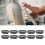 100Pcs Black U Shape Hair Extension Snap Clip Safe 12