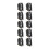 100Pcs Black U Shape Hair Extension Snap Clip Safe 5